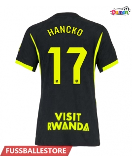 Günstige Atletico Madrid David Hancko #17 Auswärtstrikot Damen 2026-27 Kurzarm